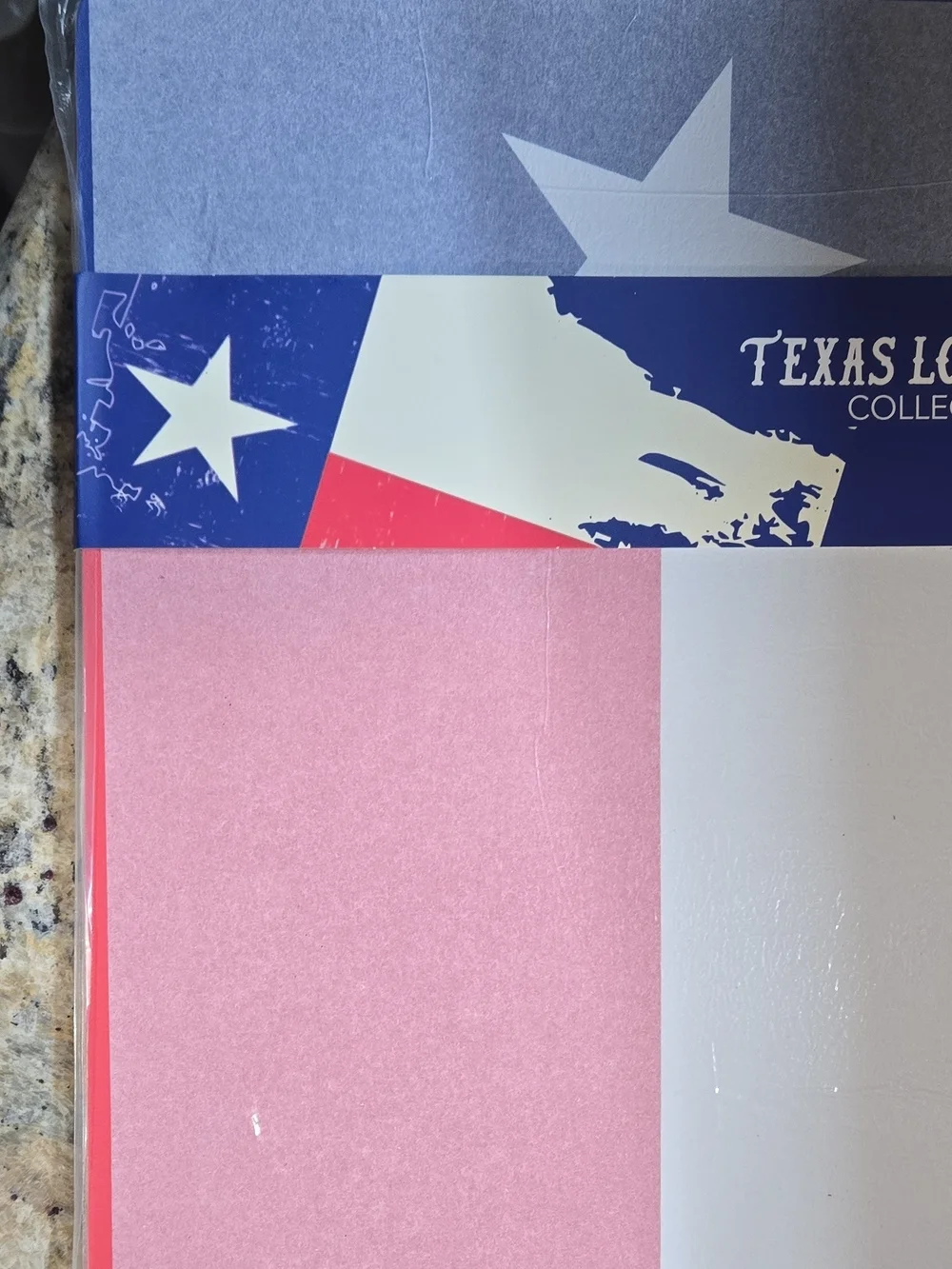 Texas Logo Collection Pink and White Paper Pack